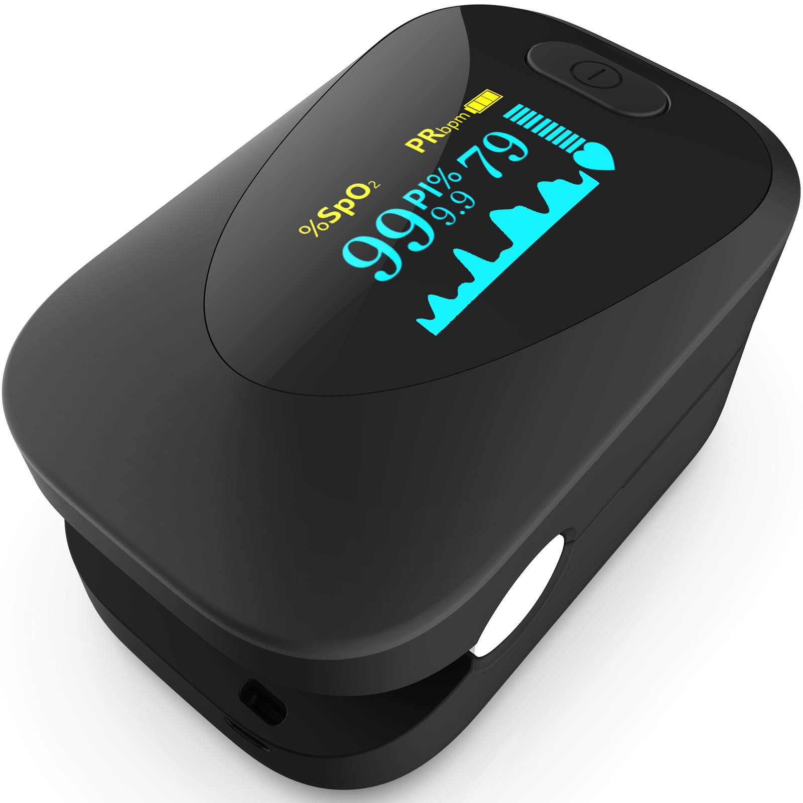 Oxygen Saturation Monitor Fingertip - C6AO 指先パルスオキシメーター血中酸素飽和度 SpO2 モニター脈拍数 PI OLED
