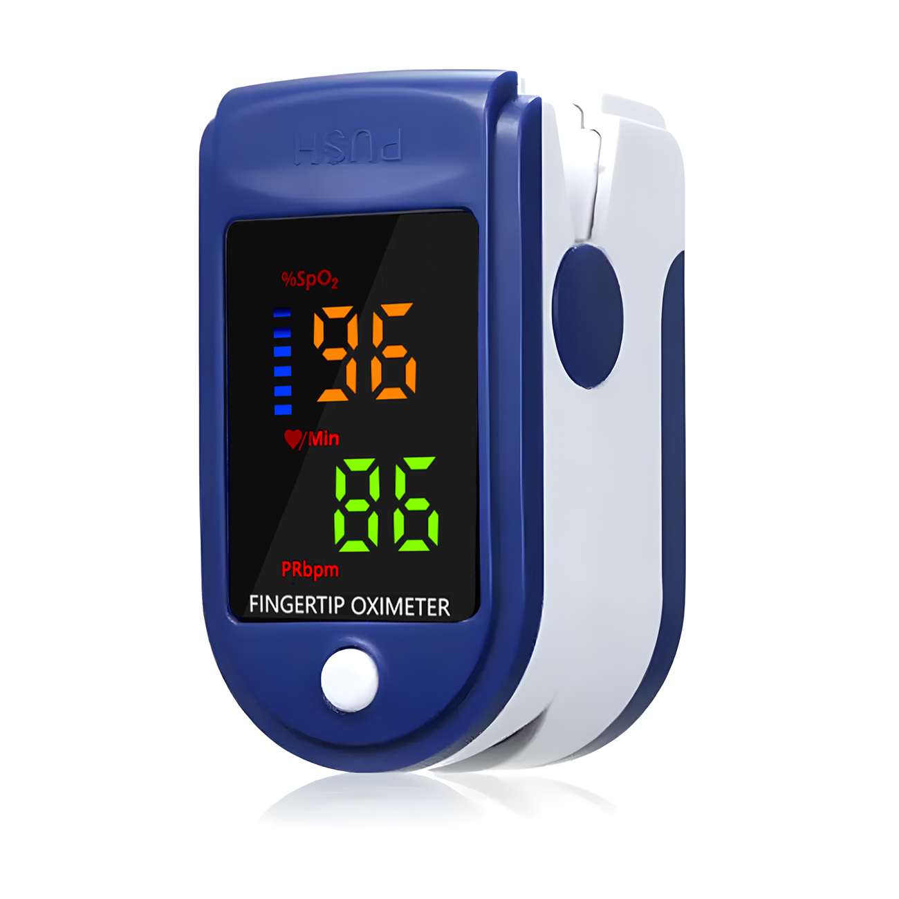 Oxygen Saturation Monitor Fingertip - 携帯型4色オキシメーター指先パルス血中酸素飽和度モニターLEDディスプレイ指先オキシメーターテストSPO2