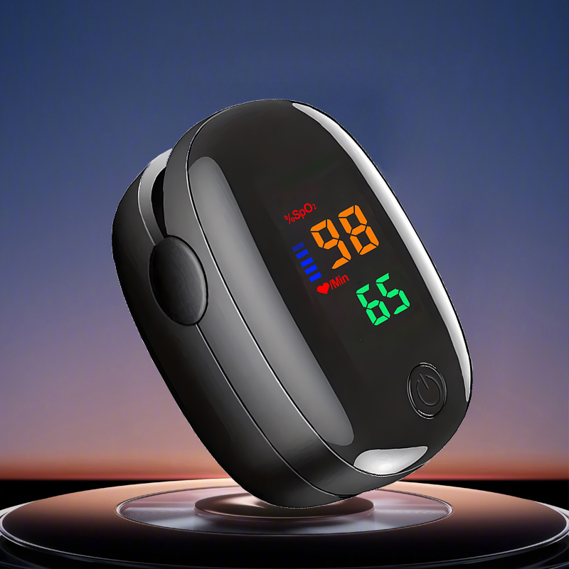 Oxygen Saturation Monitor Fingertip - LED 指先酸素濃度計心拍数モニター指クリップ血中酸素飽和度パルスモニタリング脈拍計