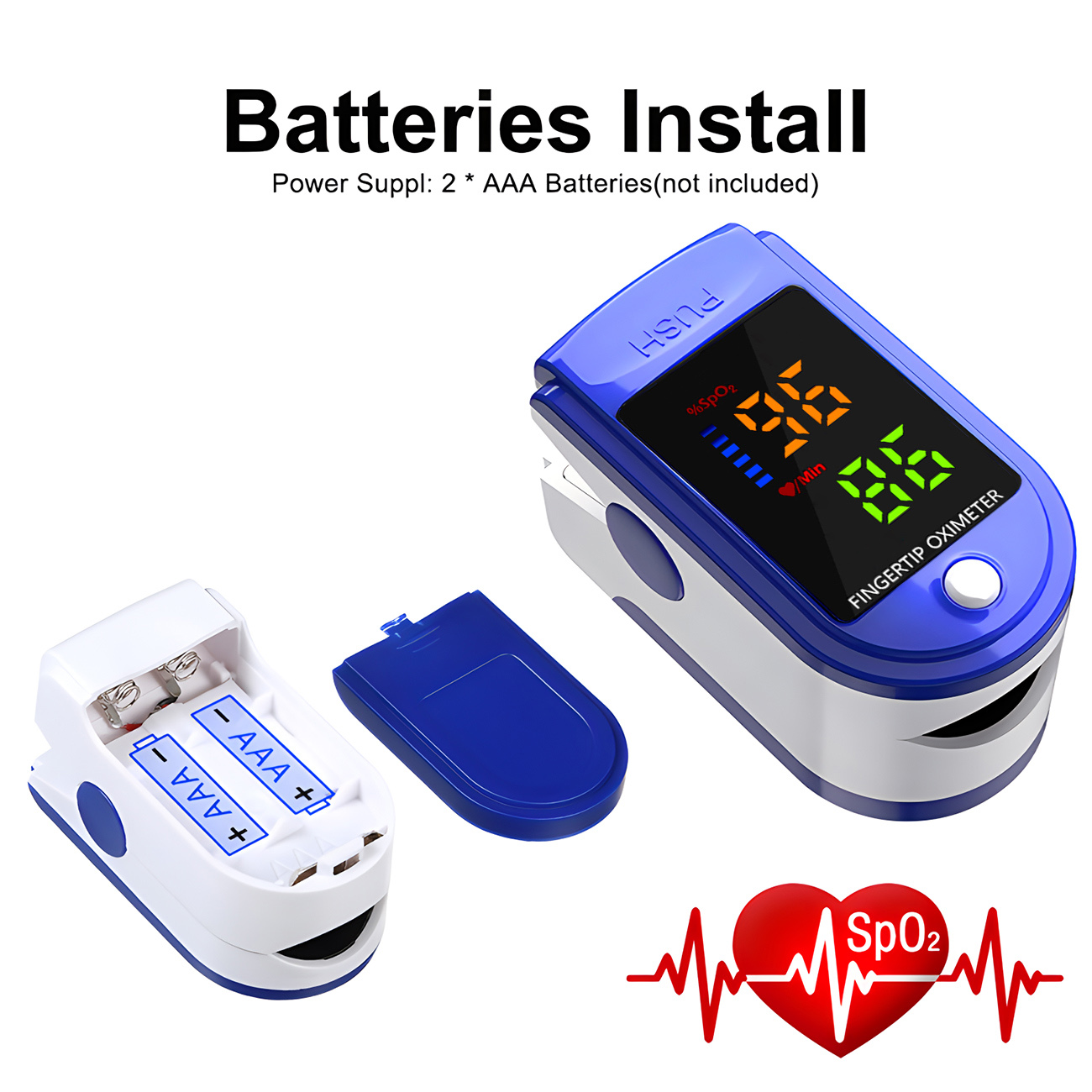 携帯型指先パルスオキシメーター、LEDディスプレイ付き指先血 - Oxygen Saturation Monitor Fingertip のレビューと価格
