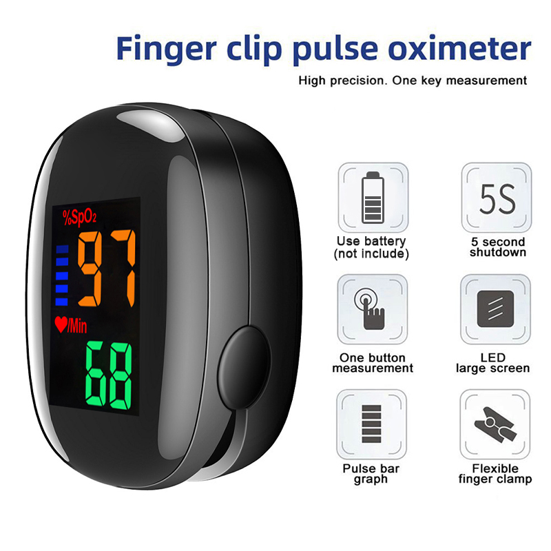 指先パルスオキシメーター ポータブル 4色表示 血中酸素飽和 - Oxygen Saturation Monitor Fingertip のレビューと価格