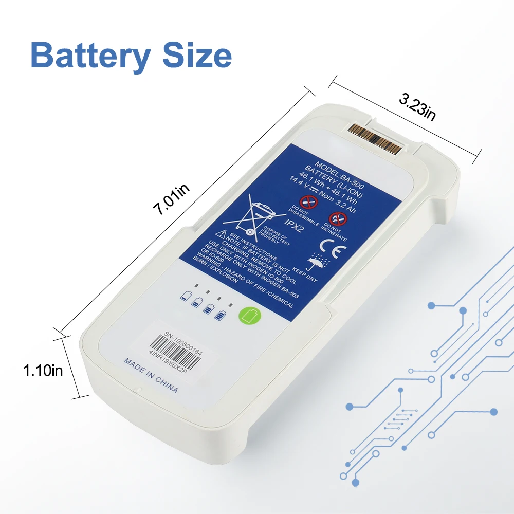 BA-500 バッテリー交換用 8セル。Inogen One - Portable Oxygen Concentrator Battery のレビューと価格