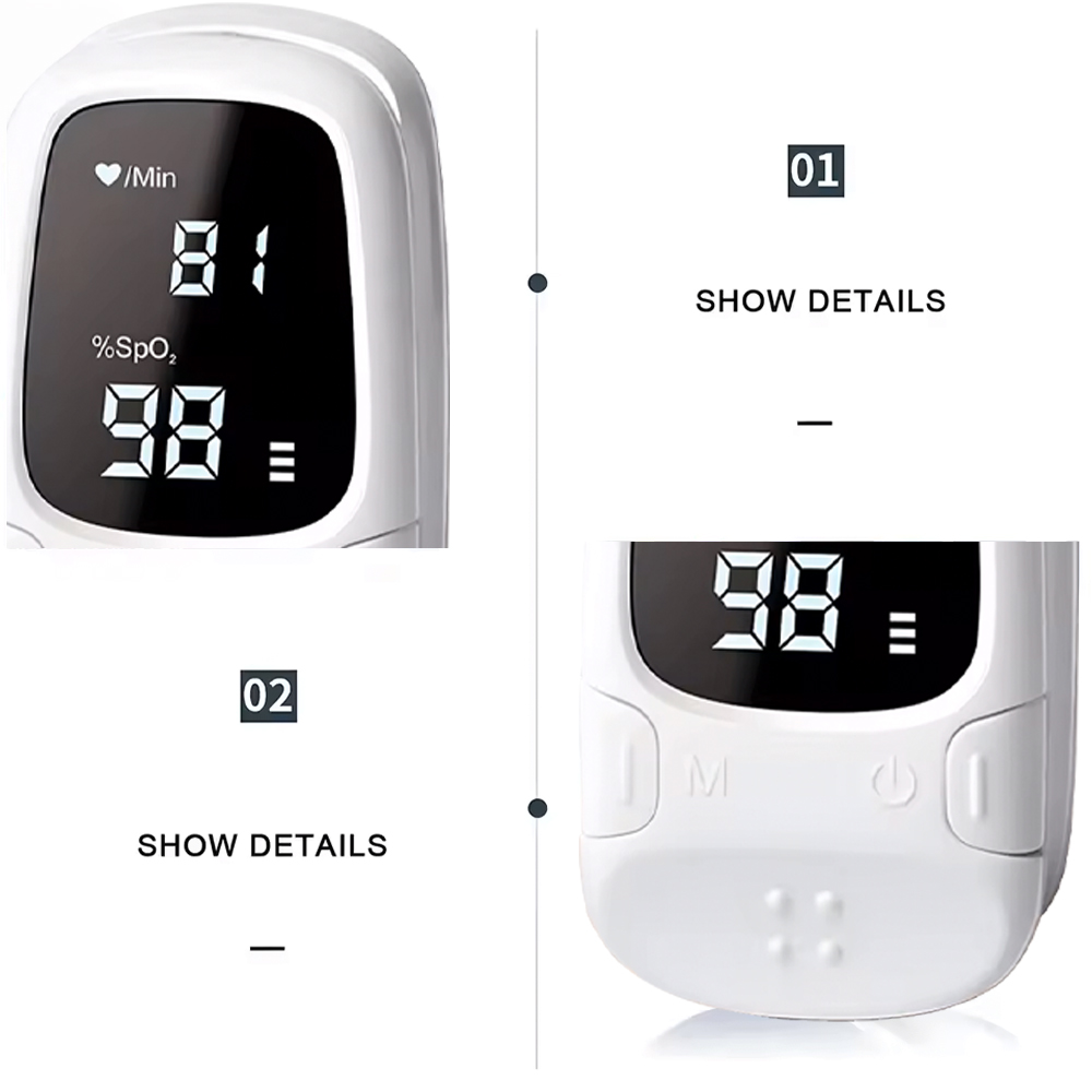 LEDディスプレイ付き指先パルスオキシメーター 心拍数モニタ - Oxygen Saturation Monitor Fingertip のレビューと価格