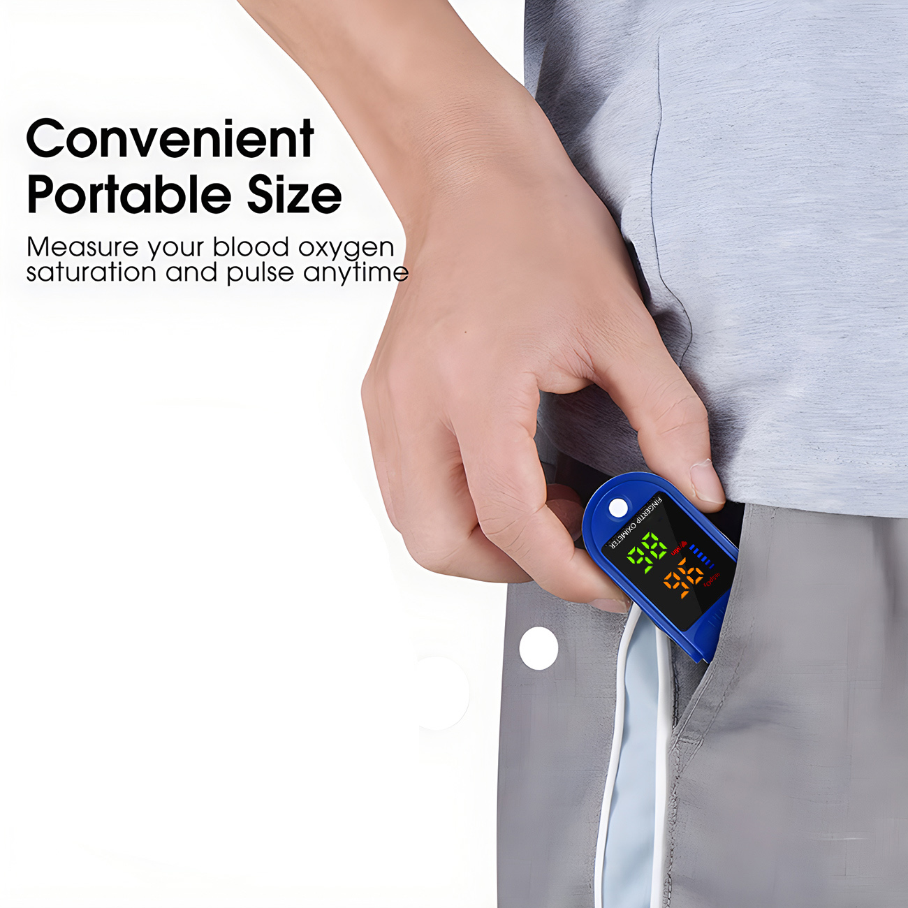 携帯型指先式パルスオキシメーター、小型SpO2モニター、血中 - Oxygen Saturation Monitor Fingertip のレビューと価格